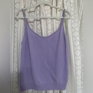 Isaac Mizrahi Lilac Cashmere Top